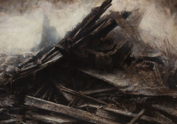 ● 2014, 190x120cm Oils on Steel