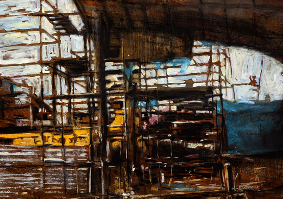 2011, 160x90cm Oils on Steel